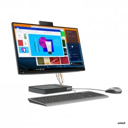 Lenovo IdeaCentre / AIO 5 24ALC6 / 23,8" / FHD / R5-5500U / 12GB / 512GB SSD / AMD int / W10 / Black  (F0G2000TCK)