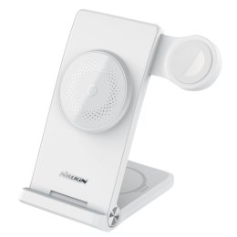 Nillkin PowerTrio 3v1 Bezdrátová Nabíječka MagSafe pro Apple Watch White (MFI)  (6902048256989)