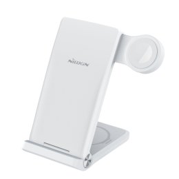 Nillkin PowerTrio 3v1 Bezdrátová Nabíječka pro Apple Watch White (MFI)  (6902048256958)