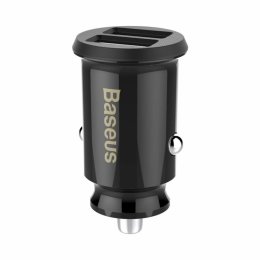 Baseus CCALL-ML01 Grain Nabíječka do Auta 15.5W 2x USB Black  (6953156276512)
