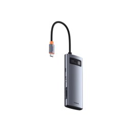 Baseus Metal Gleam Series 7v1 USB-C HUB Dokovací Stanice Space Grey  (6932172682750)