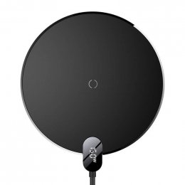 Baseus Digital LED Displej Gen 2 Bezdrátová Nabíječka 15W Black