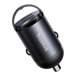 Baseus Tiny Star Mini Nabíječka do Auta USB-C / USB-C 30W Cosmic Black  (6932172677190)