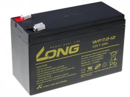 LONG baterie 12V 7,2Ah F2 (WP7.2-12)  (PBLO-12V007,2-F2A)