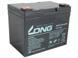 LONG baterie 12V 34Ah M5 LongLife 12 let (WPL34-12N)  (PBLO-12V034-F6AL)