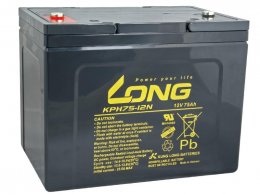LONG baterie 12V 75Ah M6 HighRate LongLife 12 let (KPH75-12N)  (PBLO-12V075-F8AHL)