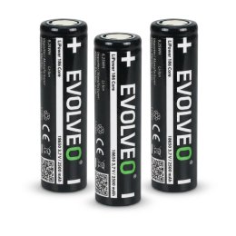 EVOLVEO LiPower 186 Core 2500, Li-ion baterie 18650 (3.7 V  /  2500 mAh), 3ks  (LIP-1862C-3)