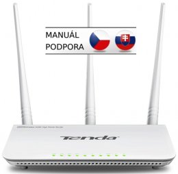 Tenda F3 (F303) WiFi N Router 802.11 b/ g/ n, 300 Mbps, WISP, Universal Repeater, 3x 5 dBi antény  (F3)