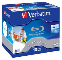 VERBATIM BD-R DL (6x, 50GB), 10ks/ pack  (43736)