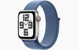 Apple Watch SE Cell/ 40mm/ Silver/ Sport Band/ Winter Blue  (MRGQ3QC/A)