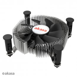 AKASA chladič CPU - hliníkový LGA1700 - mini itx  (AK-CC6602HP01)