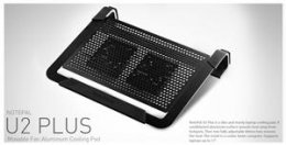 chladicí ALU podstavec Cooler Master NotePal U2 PLUS pro NTB 12-17" black, 2x8cm fan  (R9-NBC-U2PK-GP)