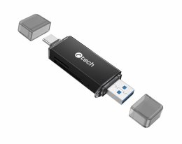 Čtečka karet C-tech UCR-02-AL, USB 3.0 TYPE A/  TYPE C, SD/ micro SD  (UCR-02-AL)