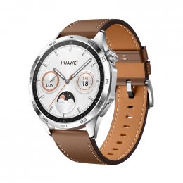 Huawei Watch GT 4/ 46mm/ Silver/ Elegant Band/ Brown  (Phoinix-B19L)