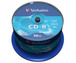 VERBATIM CD-R(50-Pack)Spindl/ 52x/ 700MB  (43351)