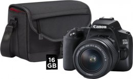 Canon EOS 250D BK+ EF-S18-55mm f/ 3.5-5.6 III + CB-SB130+ 16GB  (3454C010)