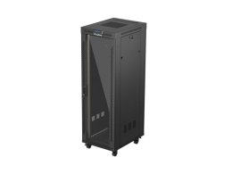 LANBERG 19" VOLNĚ STOJÍCÍ RACKOVÁ SKŘÍŇ 37U / 600X800 (FLAT PACK) S PROSKLENÝMI DVEŘMI LCD ČERNÁ  (FF01-6837-12BL)