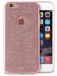 Puro zadní kryt pro Apple iPhone 6 Plus/6s Plus "SHINE COVER",  růžové zlato  (IPC655SHINERGOLD)