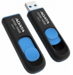ADATA UV128/ 64GB/ 40MBps/ USB 3.0/ USB-A/ Modrá  (AUV128-64G-RBE)