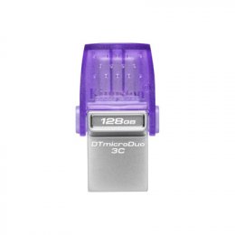 Kingston DataTraveler MicroDuo 3C/ 128GB/ 200MBps/ USB 3.2/ USB-A + USB-C/ Fialová  (DTDUO3CG3/128GB)
