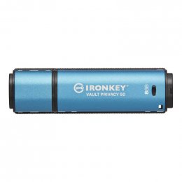 Kingston Ironkey Vault Privacy 50/ 8GB/ USB 3.2/ USB-A/ Modrá  (IKVP50/8GB)