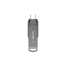 Lexar 64GB D400 Dual Type-C and Type-A USB 3.1  (LJDD400064G-BNQNG)