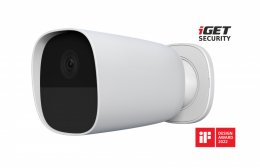 iGET SECURITY EP26 White - WiFi bateriová FullHD kamera, IP65, zvuk,samostatná a pro alarm M5-4G CZ  (EP26 White)