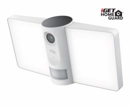 iGET HGFLC890 - WiFi venkovní IP FullHD 1080p kamera s LED světlem a zvukem, IP66, 230V, siréna  (HGFLC890)