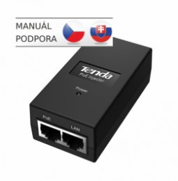 Tenda PoE15F Fast Ethernet Power Injector PoE 15.4W, 802.3af, 2x LAN 10/ 100 Mb/ s  (POE15F)