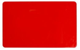 COLOR PVC CARD - RED, 30 MIL (500 CARDS)  (104523-130)