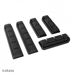 AKASA - držák kabelů černý  (AK-MX339-BK)