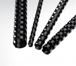 Plastové hřbety 6 mm, černé  (LAMRE21DR06N)