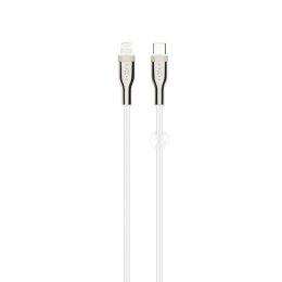 FIXED Opletený kabel USB-C / Light., 1.2m  (FIXDB-CL12-WH)