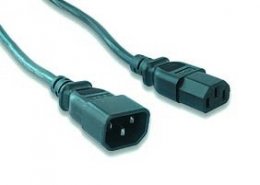 Kabel síťový, prodlužovací, 1,8m VDE 220/ 230V  (PC-189)