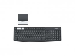 Logitech K375s / Bezdrátová USB + Bluetooth / US layout / Černá  (920-008181)