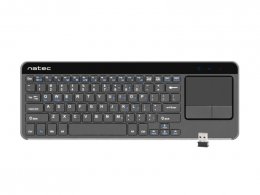 Bezdrátová klávesnice s touch padem pro Smart TV Natec Turbot, hliníkové tělo  (NKL-0968)