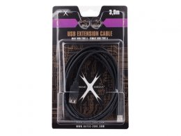 Natec USB-A M/ F 2.0 kabel 3m, černý, blister  (NKA-0433)