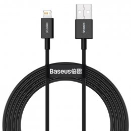 Baseus CALYS-A01 Superior Fast Charging Datový Kabel USB to Lightning 2.4A 1m Black  (6953156205406)