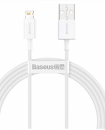 Baseus CALYS-B02 Superior Fast Charging Kabel Lightning 2.4A 1.5m White  (6953156205444)
