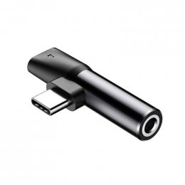 Baseus CATL41-01 Rozbočovač USB-C/ 3.5mm Jack Black  (6953156282278)