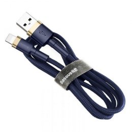 Baseus datový kabel Cafule Lightning 1m 2,4A zlato-modrý  (6953156290754)