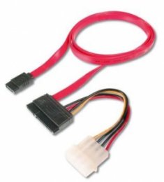 Redukce napájení SATA + 0,5 m datový kabel SATA  (KFSA-4)