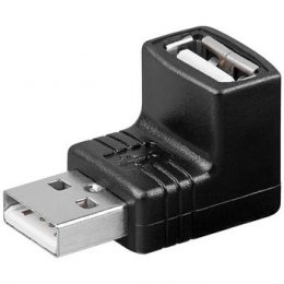 PremiumCord USB redukce A-A, Male/ Female 90°  (kur-17)