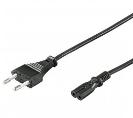 PremiumCord Kabel síťový 230V k magnetofonu 3m, černý  (kpspm3)