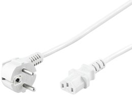 PremiumCord Kabel síťový 230V k počítači 3m bílý  (kpsp3w)
