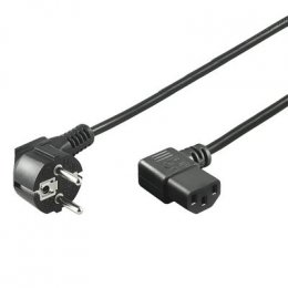 PremiumCord Kabel síťový 230V k počítači 5m, IEC konektor do úhlu 90°  (kpsp5-90)