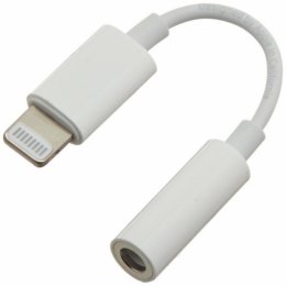 PremiumCord Apple Lightning audio redukční kabel na 3.5 mm stereo jack/ female, bílý  (kipod51)