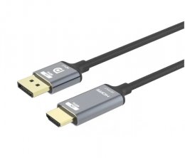 PremiumCord DisplayPort 1.4 na HDMI2.1 kabel pro rozlišení 8K@60Hz,4K@144Hz, 2m  (kportadk05-02)