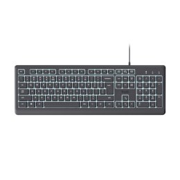 TRUST Primo Illuminated / Drátové USB-C / CZ / SK / Černá  (26288)