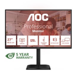 AOC / Q27E4CV / 27" / IPS / QHD / 120Hz / 4ms / Černá  (Q27E4CV)